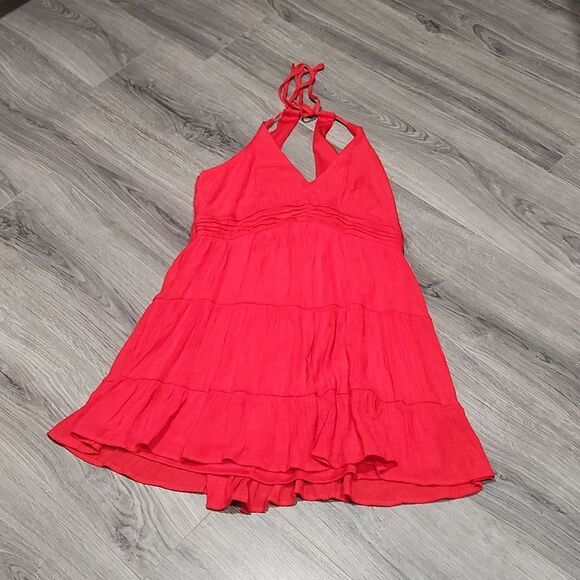 Miami For Francesca's Red Tiered Mini Dress - Picture 1 of 6